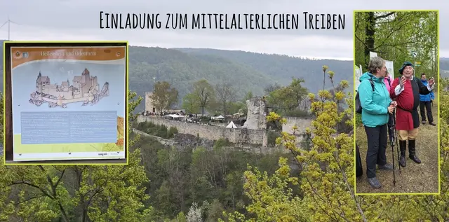 Ankunft an der Burg Helfenstein ... | Foto: privat Sibylle Tröber