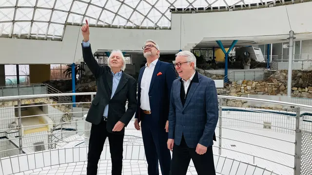 Vor der Sanierung: Exklusive Einblicke gibt es ins Aquatoll in Neckarsulm. | Foto: Frank Wittmer