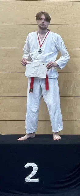 Nico Scholz erkämpfte sich im Kumite eine Silbermedaille | Foto: Karateverein Eppingen