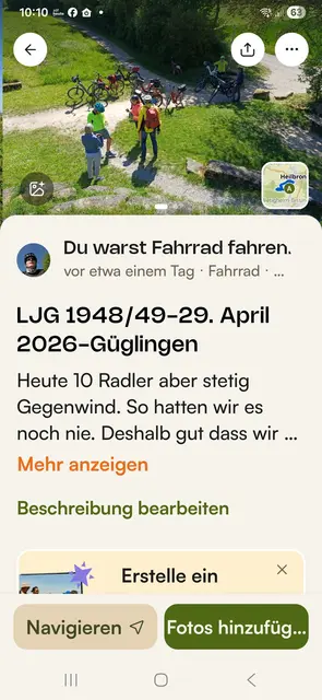 mit komoot aufgezeichnet | Foto: E. Rosendorf