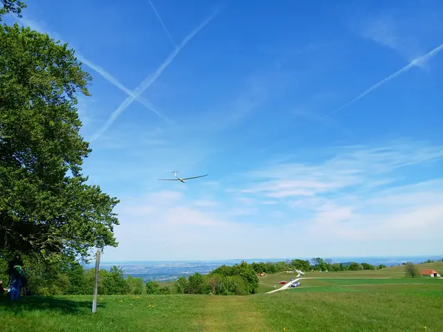 Oben schwebt ein Flieger lautlos über unseren Köpfe.   | Foto: sigischlottke