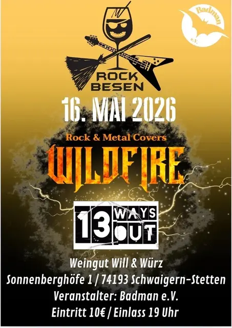 Rockbesen 2026 - Ankündigungsplakat | Foto: Eigenes Foto.