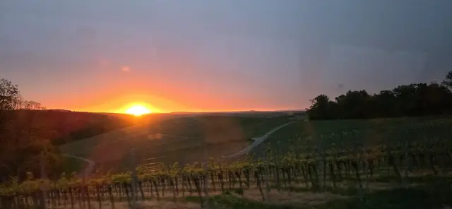 Und noch ein Farbenspiel auf dem Heimweg. Schön war's!  | Foto: privat Sibylle Tröber