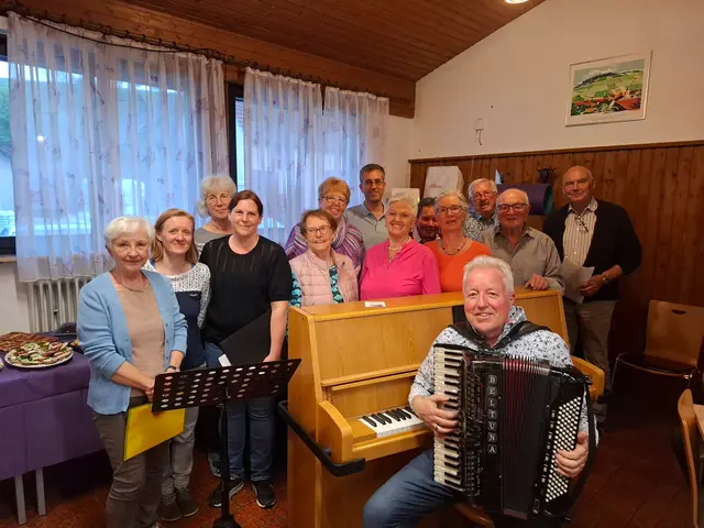 Chor Frohsinn Billensbach mit Peter Traa | Foto: Frohsinn Billensbach