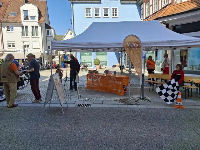 Der Infostand ACV OC Hohenlohe ist bereit | Foto: Margit Rupp