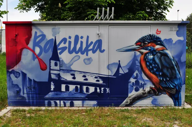 Gleich am Eingang sieht man dieses schöne Graffiti. | Foto: Daniela Somers