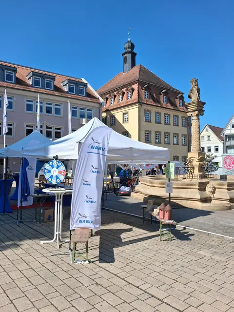 NABU-Stand auf dem Marktplatz Neckarsulm | Foto: Marco Lutz