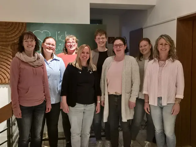 Neuer Vorstand der Landfrauen Kocherstetten: Patricia Bosch, Ramona Stark, Ursula Eckert-Grund, Kristin Buck, Alexandra Bauer, Tanja Hollenbach, Laura Grund, Melanie Limbach | Foto: Foto: privat