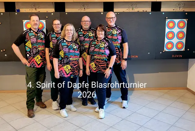von li.: Friedemann Kibler, Nicole Kardaras, Petra Haag, Karlheinz Schenk, Heike und Ralf Donges -"Team Goldbusters" | Foto: Heike Donges