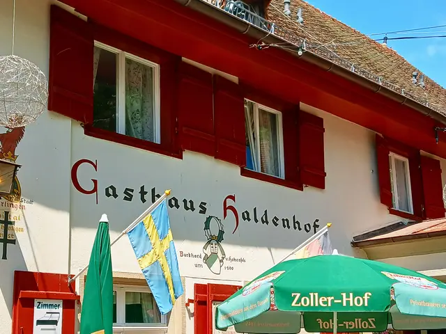 Nach einigen Höhenmetern sind wir im Haldenhof angekommen, unserem Pausenplatz.  | Foto: sigischlottke