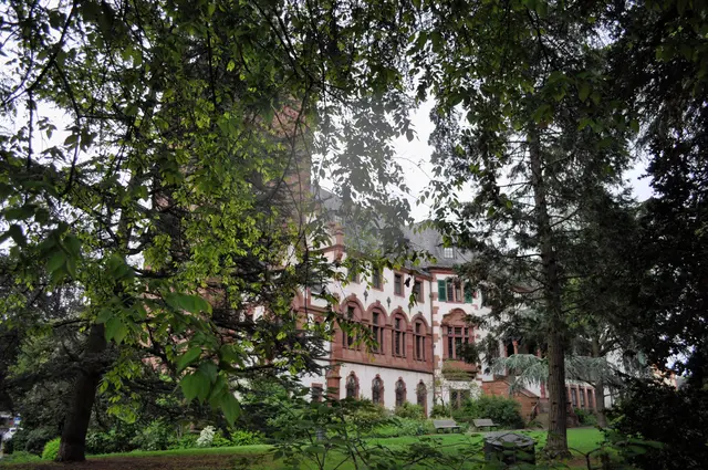An der Straße entlang sieht man das Schloss von der Rückseite. | Foto: Daniela Somers
