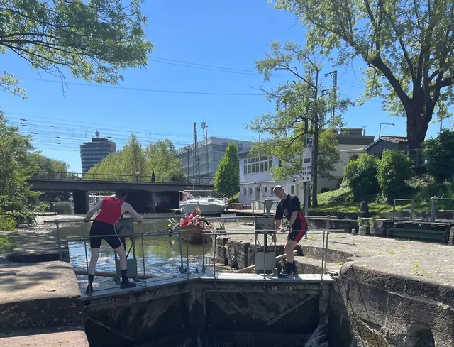 Kirchboot wartet auf Schleusung | Foto: Heilbronner RG Schwaben