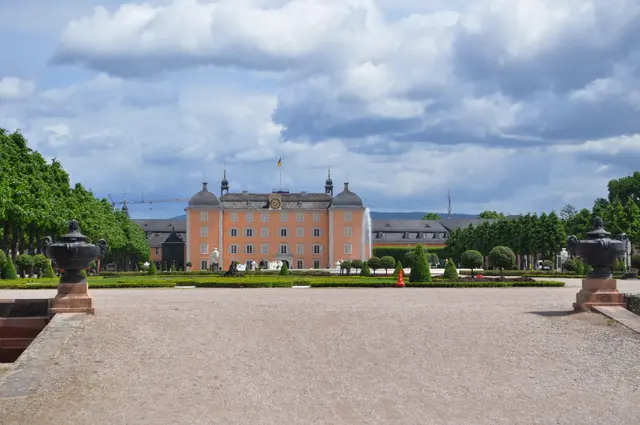 Schlosspark Schwetzingen, Ausblick zum Schloss