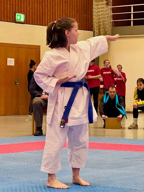 Maya Papp bei der Ausführung einer Kata | Foto: Karateverein Eppingen
