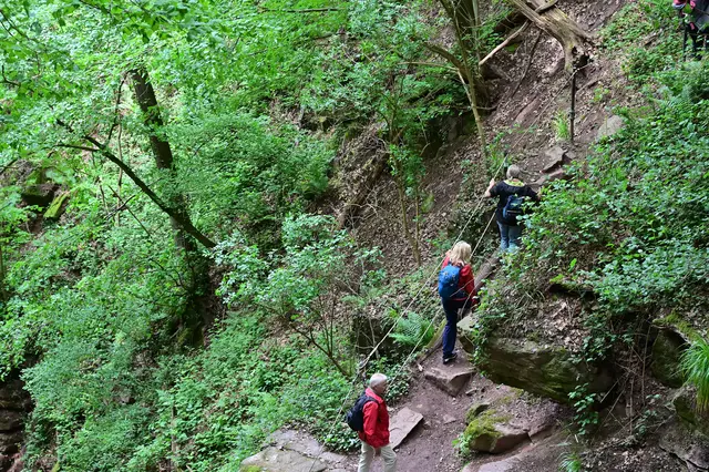 Seilschaft in der Margaretenschlucht. | Foto: Michael Harmsen