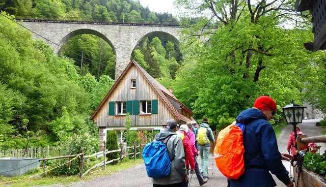 Erster Blickfang auf das Ravenna -Viadukt. | Foto: Isolde Reitz