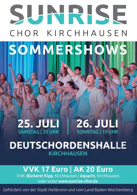 Sommershows Plakat | Foto: Sunrise Chor Kirchhausen