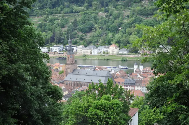 Ausblick auf Heidelberg von der ersten Station über dem Schloss. | Foto: Daniela Somers