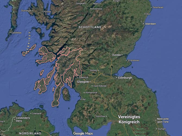 Einsatzgebiet der "Argyll" im Norden Englands | Foto: ECH - Matthias Müller