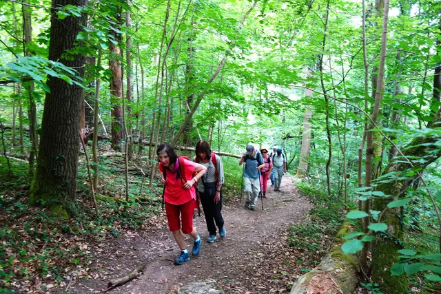 An der Enz angekommen, wurde der steile Mountainbike Trail - Weg hoch zum Rotenacker eingeschlagen! | Foto: I. Reitz