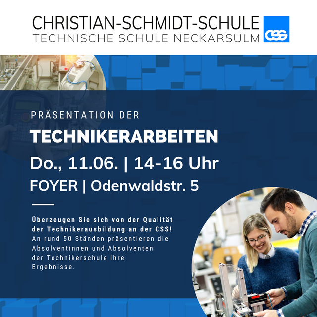 Ankündigung der öffentlichen TA-Präsentation | Foto: Christian-Schmidt-Schule