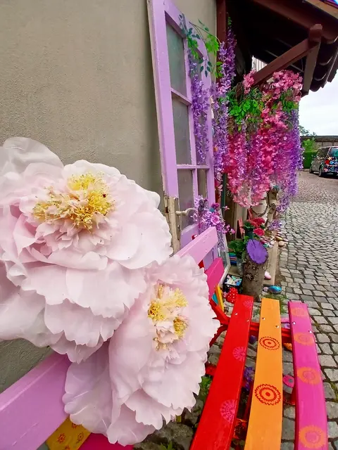 Bunt,  bunter, am buntesten ist diese Ecke in Bad Wimpfen.   | Foto: sigischlottke