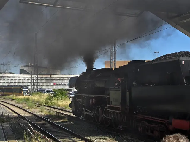 Weiterfahrt auf Gleis 1 um dann.... | Foto: Heidrun Rosenberger