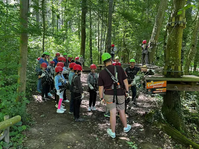 Einweisung vor dem Kletterstart | Foto: Karateverein Eppingen