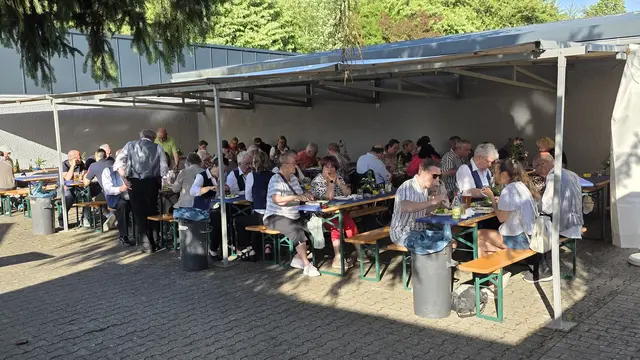 Foto: Blaskapelle Alte Kameraden Massenbachhausen e.V. 1986 Leintalmusikanten