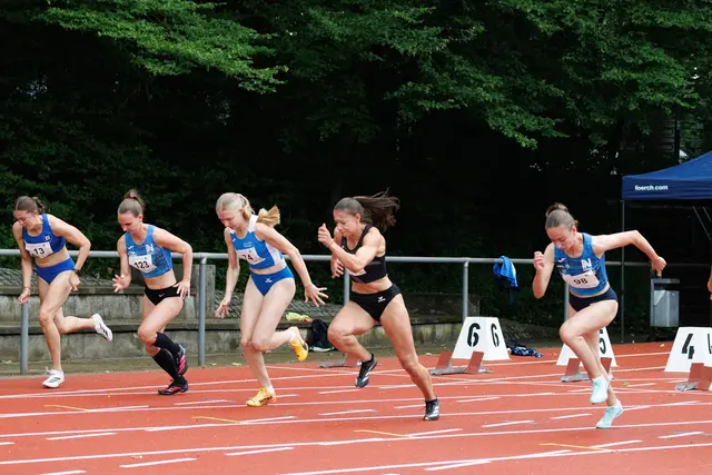 100m mit Anika Sander und Annika Dussinger