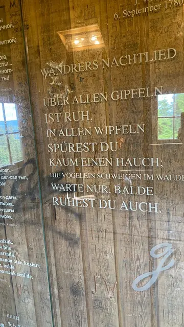 Das berühmte Gedicht Goethes.  | Foto: Rainer Göser