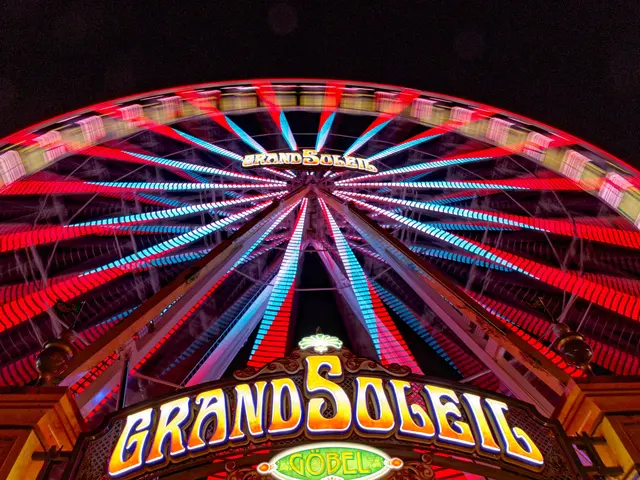 Riesenrad verschwommen aufgenommen