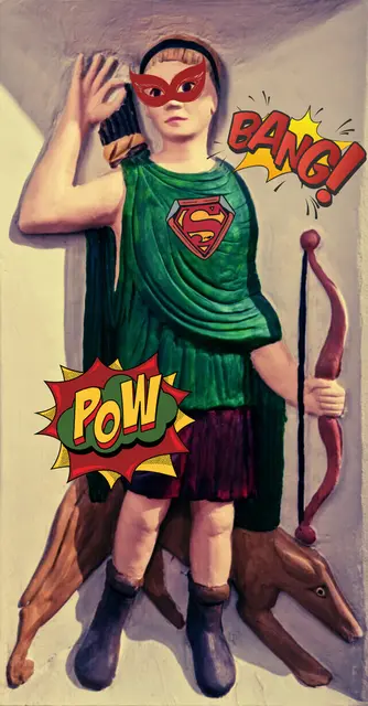 Die römische Jagdgöttin Diana als "Superheldin". | Foto: &copy; Römermuseum Güglingen