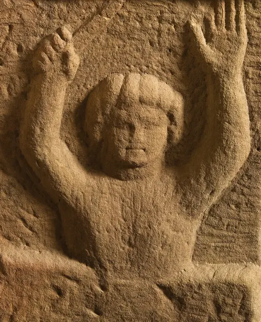 Felsgeburt des Mithras; Darstellung auf der Kultbildstütze von Mithräum II. | Foto: &copy; Römermuseum Güglingen