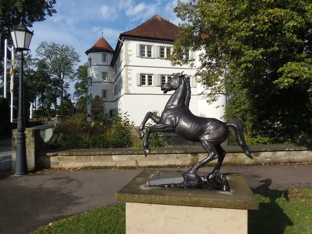 Der Bad Rappenauer Rappe vor dem Wasserschloss | Foto: &copy; HP Schmitt