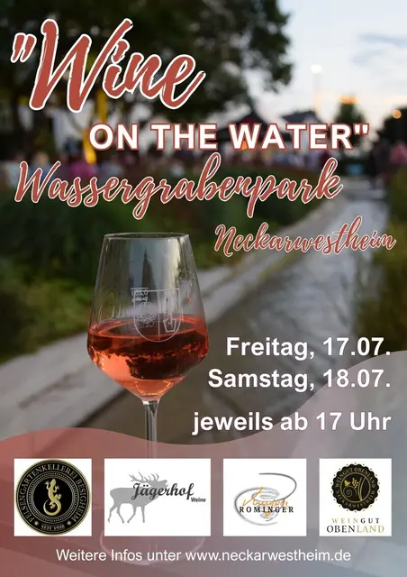 Plakat Wine on the water | Foto: &copy; Gemeinde Neckarwestheim