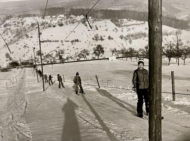 Skifahren auf dem Juxkopf.
5. Januar 1979 | Foto: Klaus Koehler (mein Vater)