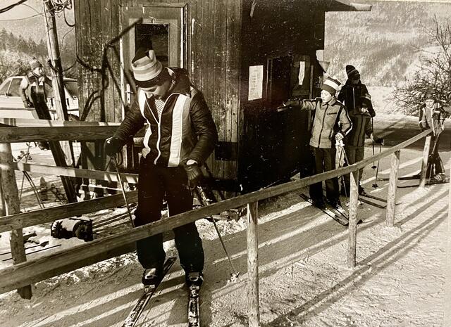 Skilift Juxkopf.
5. Januar 1979 | Foto: Klaus Koehler (mein Vater)
