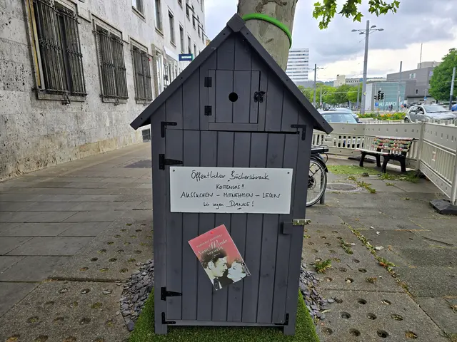 Ein entzückendes Bücherhäuschen auf der Allee in Heilbronn.  | Foto: Heidrun Rosenberger 