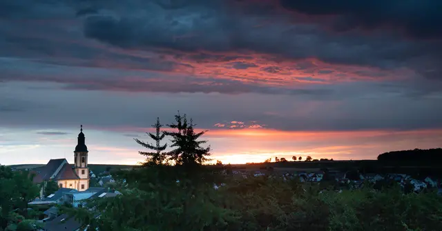 Abendrot über Dahenfeld | Foto: G.Hölzel