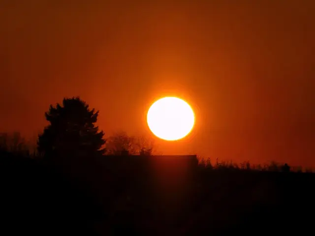 Sonnenuntergang um 17.55 Uhr.  | Foto: Heidrun Rosenberger 